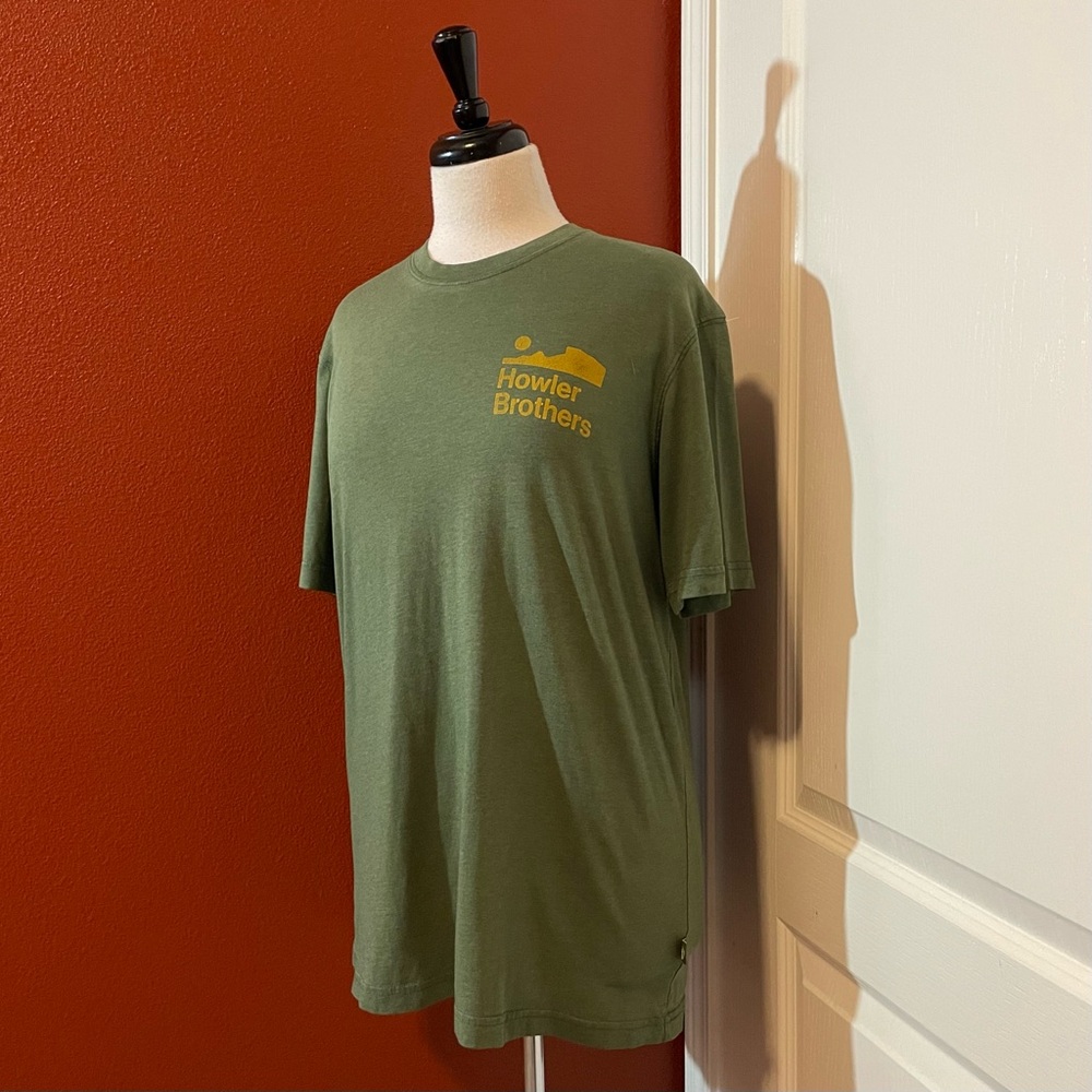 Howler Bros Men’s Arroyo‎ Select Heed The Call Forest Green Huckberry Tee Shirt